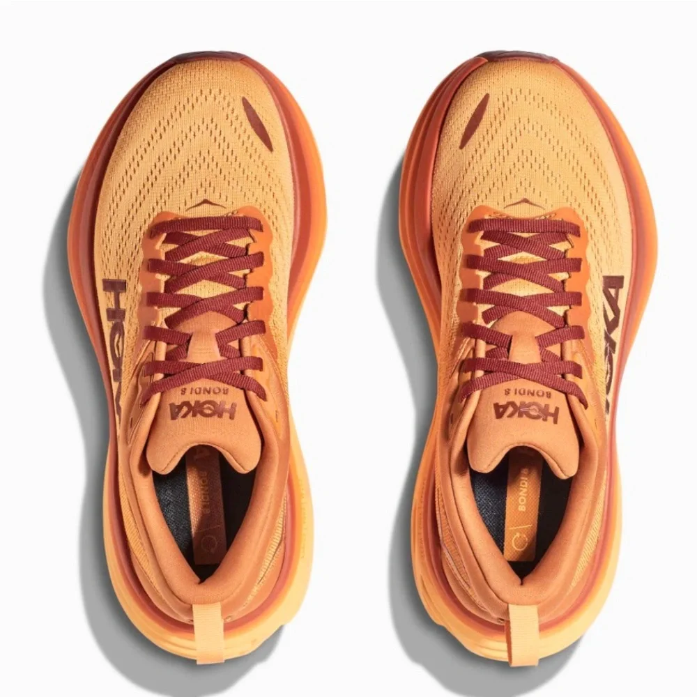 HOKA Bondi 8 Women sneakers in orange Size 81/2 EUC